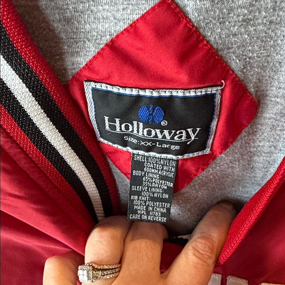Vintage 90’s Holloway Red Cardinals Windbreaker - Picture 2 of 4